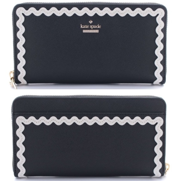 “KATE SPADE” DEVIN COURT LACEY ZIP AROUND WALLET - Picture 1 of 6